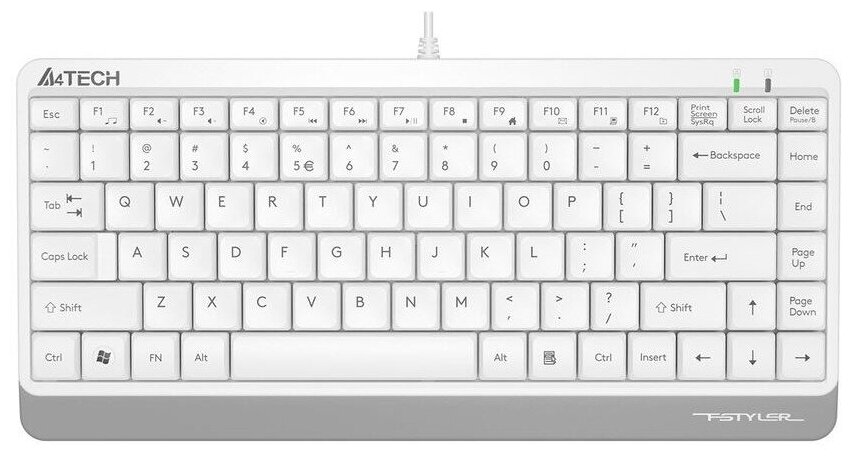 Клавиатура A4Tech Fstyler FK11 White USB