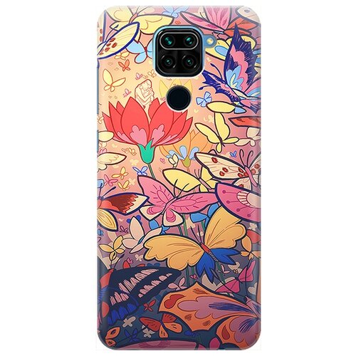 фото Re:pa чехол - накладка artcolor для xiaomi redmi note 9 с принтом "красочный мир"