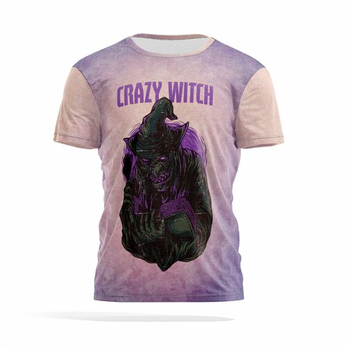 фото Футболка panin brand, размер 4xl, серый, фиолетовый