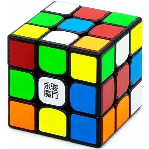 Головоломка Кубик рубика YJ 3x3x3 YuLong V2 M / Черный пластик скоростной кубик рубика yj 3x3 yulong v2 m 3х3 магнитный цветной пластик