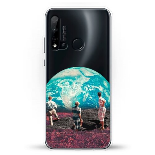 фото Силиконовый чехол вид на землю на huawei nova 5i andy & paul