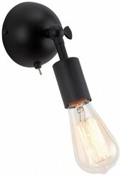 Бра Arte Lamp Roots A9190AP-1BK, E27, 40 Вт, цвет арматуры: черный