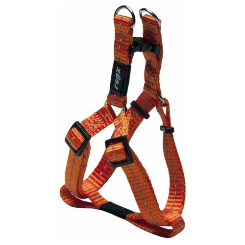 Шлейка Rogz Step-In Harness S (SSJ14), обхват шеи 31 см, оранжевый, S