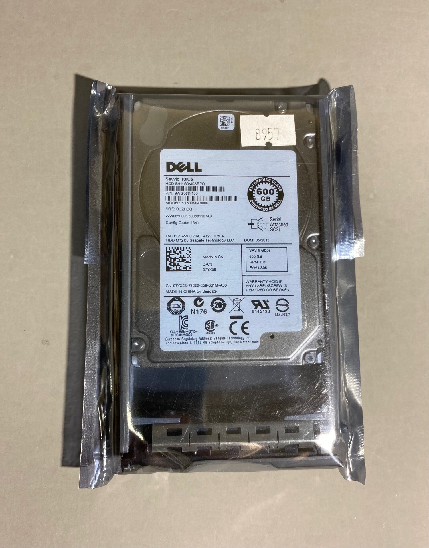 7YX58/96G91/R72NV/ST9600205SS Жесткий диск DELL 600GB 2.5" SAS 6G 10K