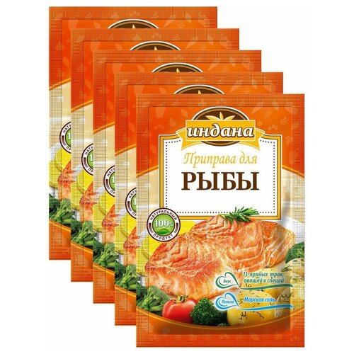 фото Индана набор приправ для рыбы 5шт по 15г