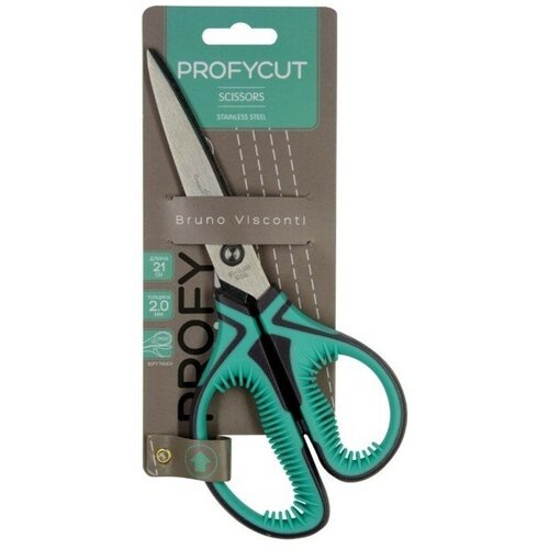 Ножницы канцелярские 205 см BrunoVisconti Profycut прорезиненные ручки 1590₽