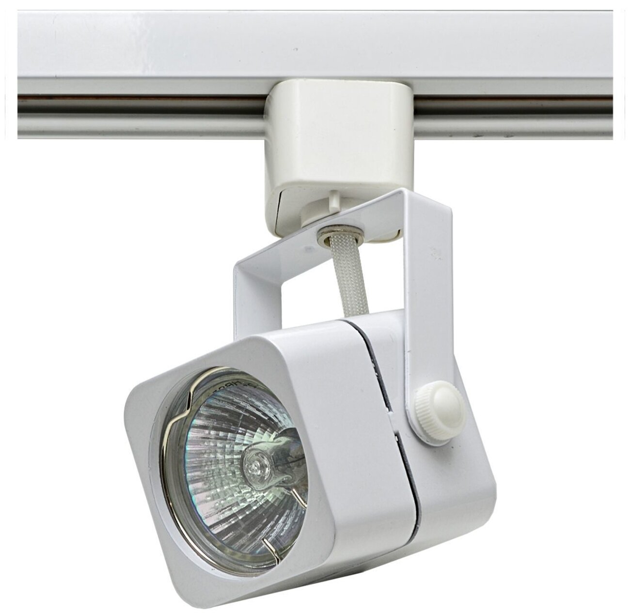 Трековый светильник-спот IMEX Трек-1-WH IL.0010.0051, кол-во ламп: 1 шт, цвет арматуры: белый, цвет плафона: белый