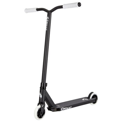 самокат chilli pro scooter base black blue Детский трюковой самокат Chilli Pro Base 2020 , black/white