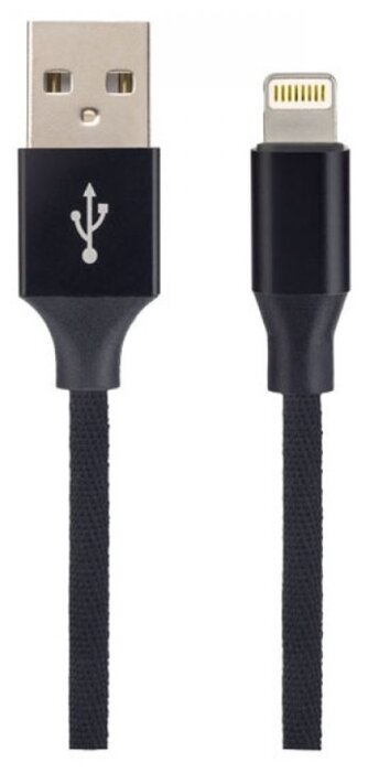 Кабель Perfeo USB - Lightning (I4317) 2 м черный фото 1