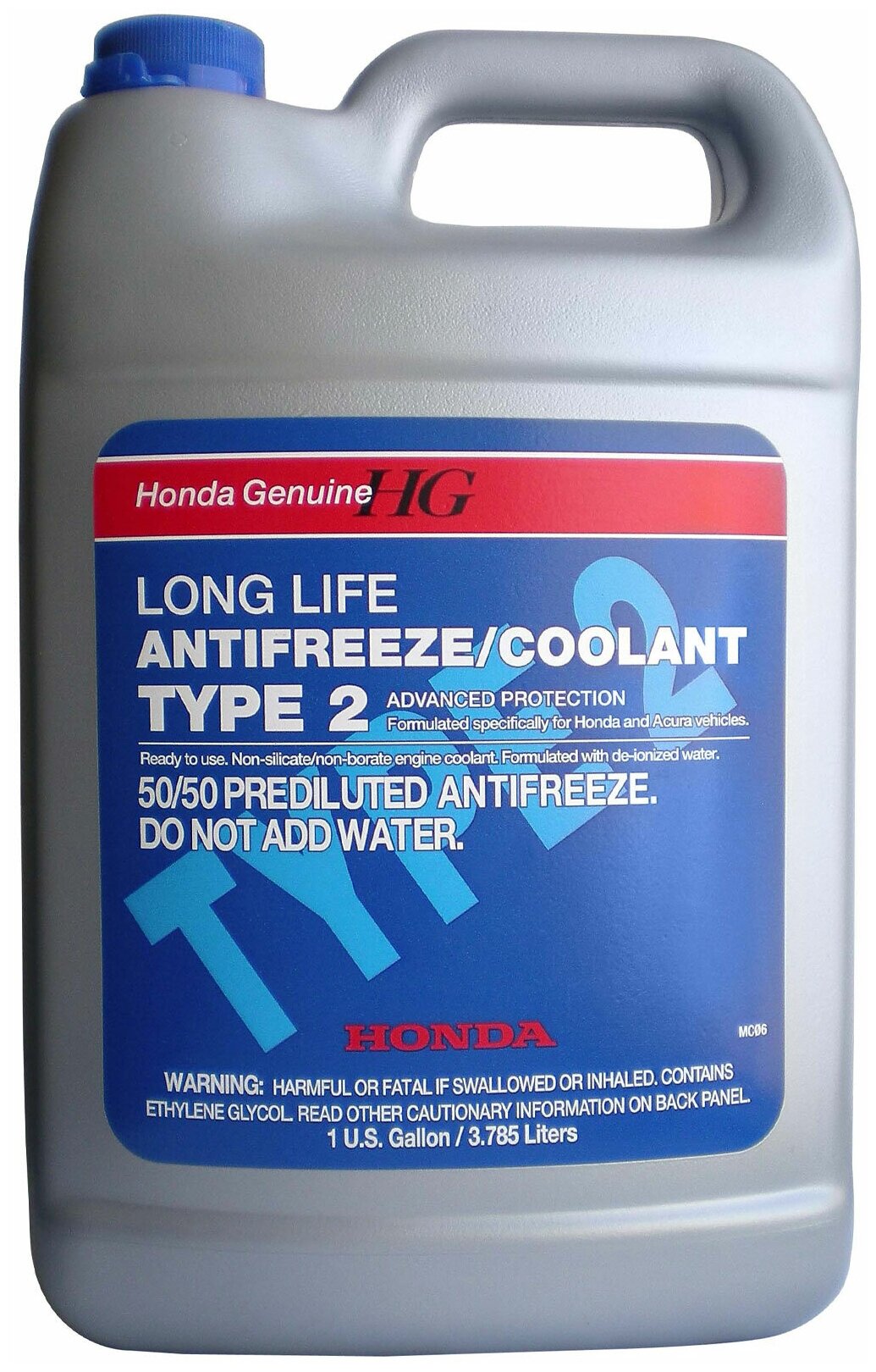Антифриз готовый к прим. синий HONDA OL9999011 Long Life Antifreeze/Coolant Type 2 (3,78л)