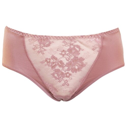 фото Milavitsa трусы кюлот средней посадки с кружевом classic elegant, размер 94, кофейный десерт