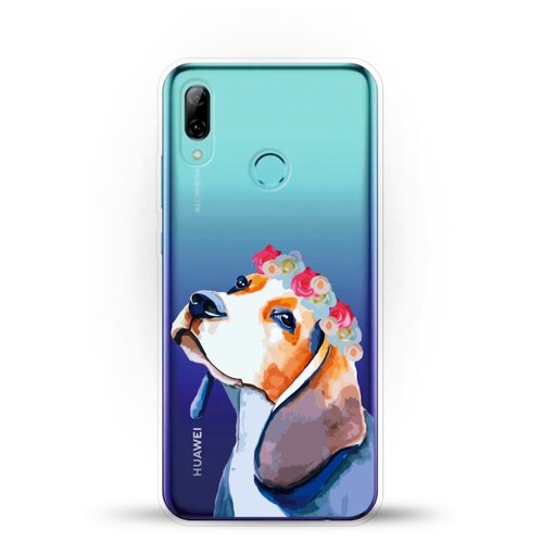 фото Силиконовый чехол бигль на huawei p smart (2019) andy & paul