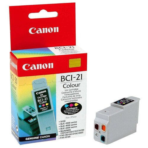 Картридж Canon BCI-21Color (0955A002), 300 стр, многоцветный картридж canon bci 12 color 0960a002 50 стр многоцветный