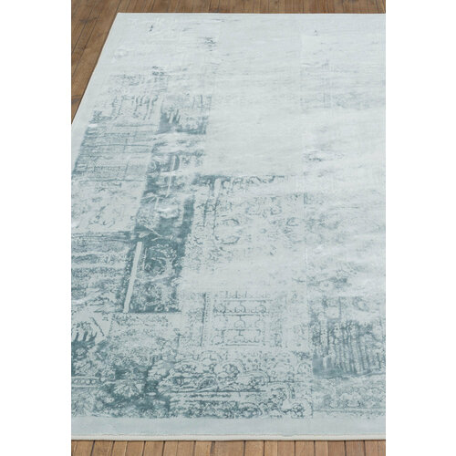 Ковер на пол 0,8 на 2,8 м в спальню, гостиную, кабинет, бирюзовый Cotto Lux Patchwork Turkuaz