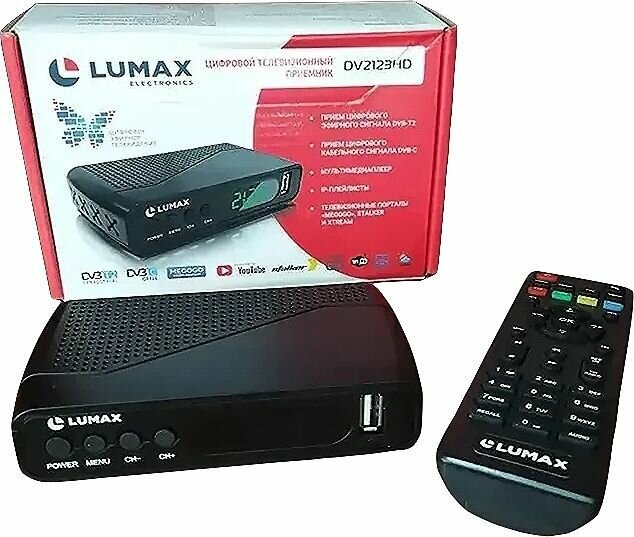 Приставка цифровая LUMAX DV2123HD Эфирный ТВ приемник TV-тюнер