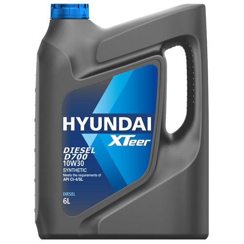 Масло моторное 10w30 hyundai xteer 6л синтетика diesel d700 ci-4/sl, hyundai, 1061002