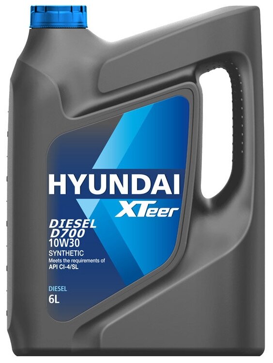 HYUNDAI XTeer Масло Моторное 10w30 Hyundai Xteer 6л Синтетика Diesel D700 Ci-4/Sl