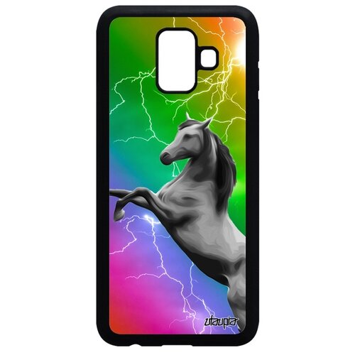 фото Чехол на смартфон galaxy a6 2018, "лошадь" дикая скакун utaupia