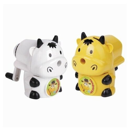 фото Точилка механическая пифагор "корова", металлический механизм, цвет ассорти, 222520 222520