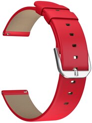 Lyambda Универсальный кожаный ремешок Mintaka для часов 22 mm, red