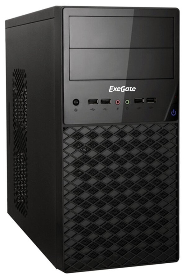 Exegate Ex278430rus Корпус Minitower Exegate Qa-413u Black, mATX, , 3*USB .
