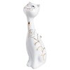 Статуэтка Yiwu Zhousima Crafts Белая кошка с золотой розой 26 см - изображение
