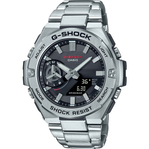 Наручные часы CASIO G-Shock GST-B500D-1A, серебряный, черный