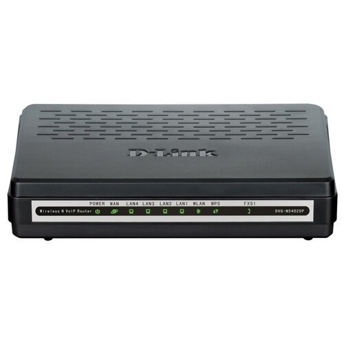 Wi-Fi роутер D-Link DVG-N5402SP/1S, черный wi fi роутер d link dvg n5402sp 2s1u