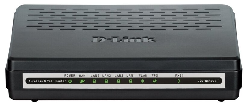 Маршрутизатор беспроводной D-Link DVG-N5402SP/1S/C1A 10/100BASE-TX черный