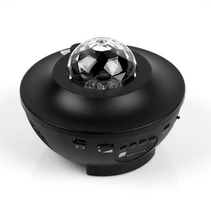 Световой прибор "Звездное небо" черный, 19х12 см, лазер/проектор, USB, Bluetooth, муз, RGB - фотография № 7
