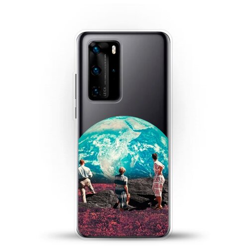 фото Силиконовый чехол вид на землю на huawei p40 pro andy & paul