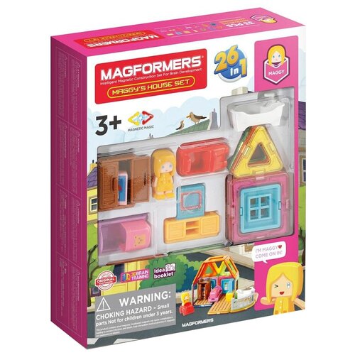 Магнитный конструктор MAGFORMERS 705009 Maggy's House Set 33 дет.