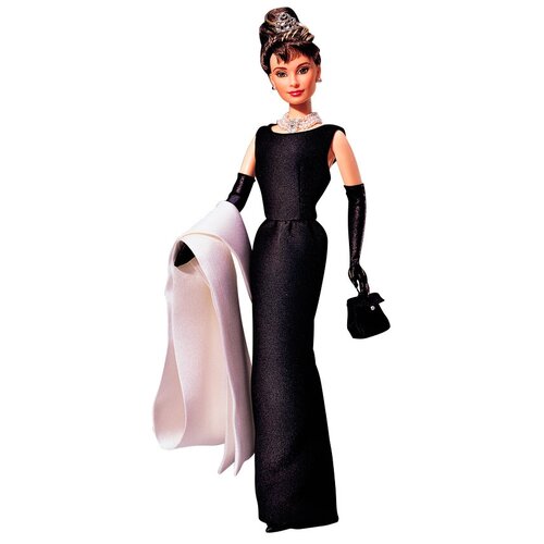 Кукла Barbie Завтрак у Тиффани Одри Хепберн в черном платье, 20355 capote t breakfast at tiffany s