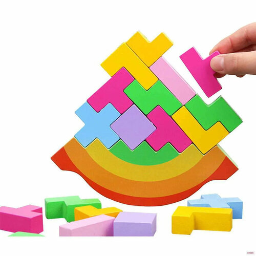 Деревянная игрушка Баланс Головоломка Тетрис 774₽