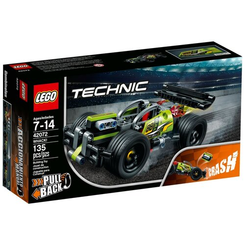 Конструктор LEGO Technic 42072 WACK! Зеленый гоночный автомобиль