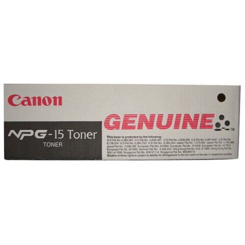 Картридж Canon NPG-15 BK (1386A008), 6000 стр, черный