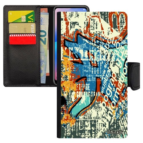 фото Чехол-книжка на телефон apple iphone 8 plus, "стрит-арт" надпись печатный utaupia