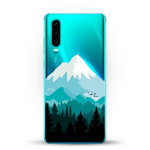 фото Силиконовый чехол снежные горы на huawei p30 andy & paul
