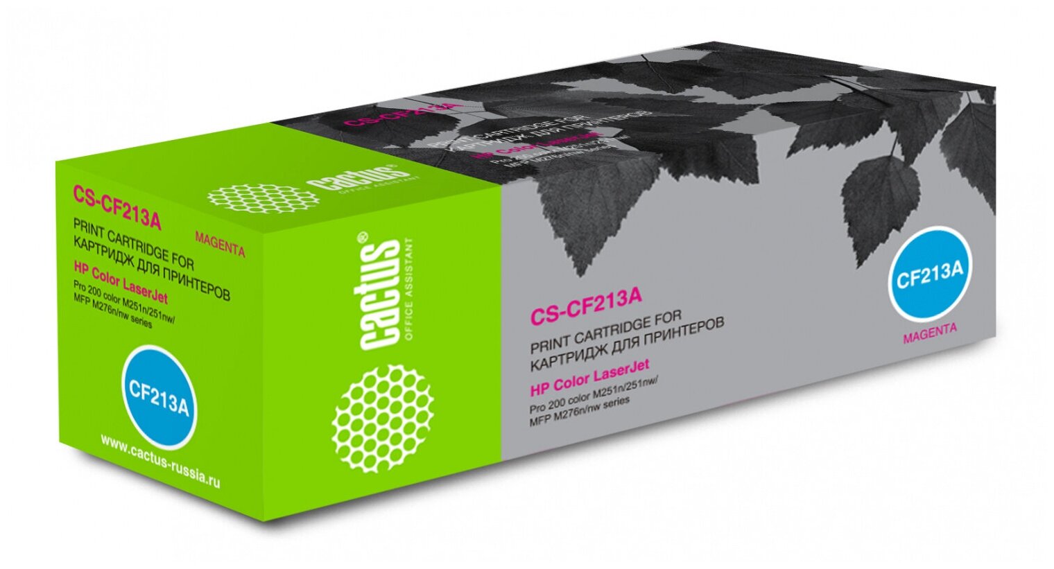 Картридж Cactus CS-CF213A, пурпурный, 1800 страниц, совместимый для LaserJet Pro 200 color MFP M276n / MFP M276nw / M251n / M251nw