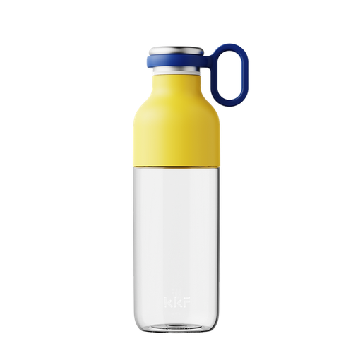 бутылка для воды sports 1 л Бутылка KKF META-With Handle, 690 мл, желтый