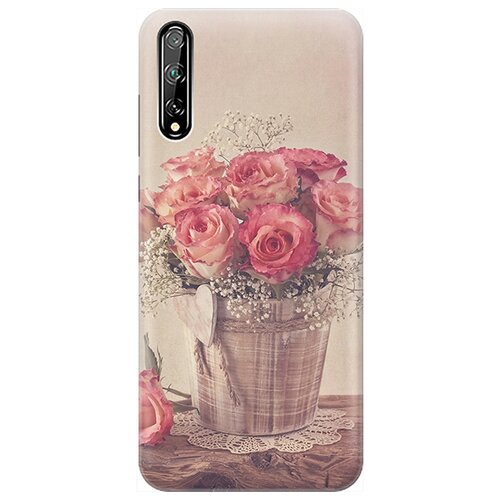 фото Re:pa чехол - накладка artcolor для huawei y8p / honor 30i с принтом "винтажные розы"