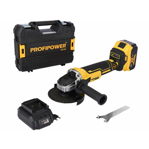 Аккумуляторная бесщеточная углошлифовальная машина Profipower DWDGA-18V 7560₽