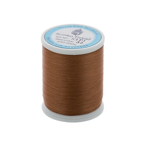 Нитки для пэчворка SumikoThread 50, 100% хлопок, 219 я, 200 м, №33 медный (STP1)