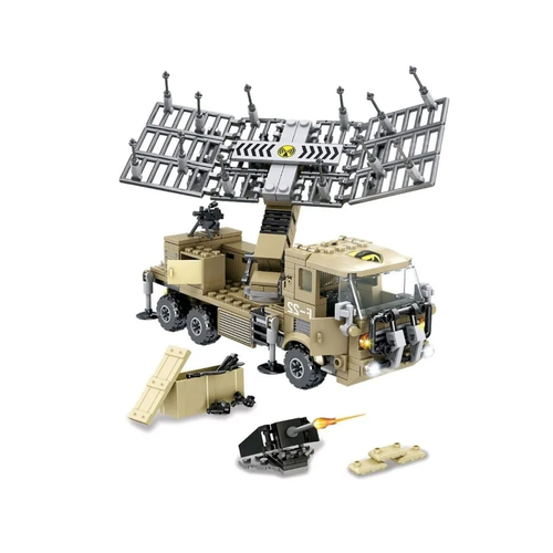 фото Конструктор военная машина с радиолокатором f22 , 400 деталей toys