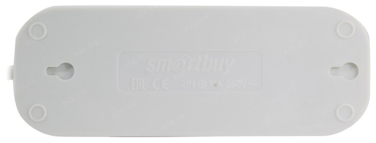 Удлинитель SmartBuy SBE-16-3-10-Z, 3 розетки, 10 м, с/з, 16А / 3500 Вт белый - фотография № 5