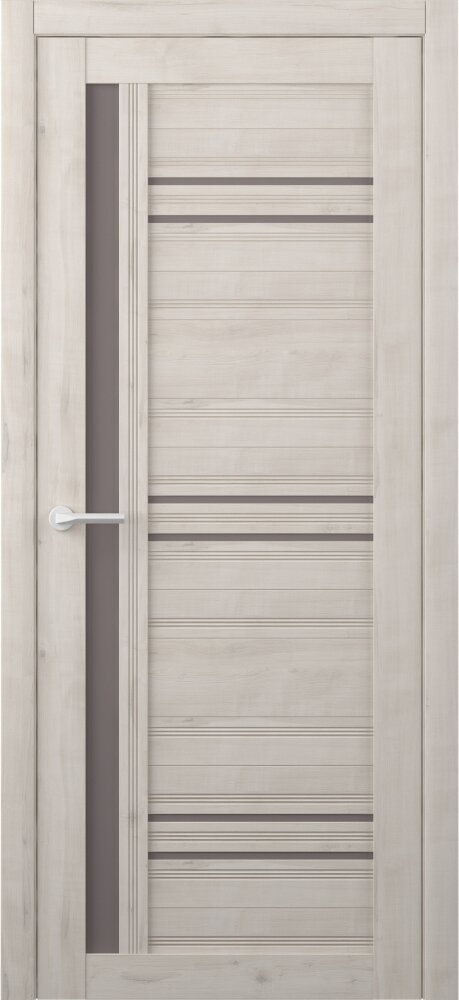 Межкомнатная дверь (комплект) Albero Невада покрытие Soft Touch / ПО Soft Кремовый Бронза Мателюкс 80х200