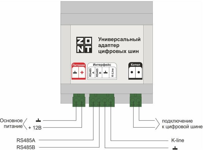 Универсальный адаптер цифровых шин (DIN) ZONT ML00005505