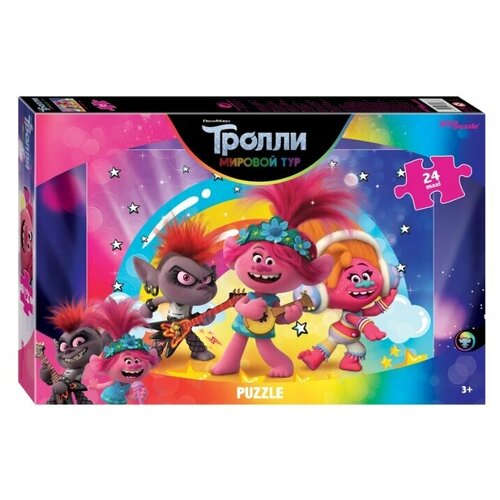 пазл maxi 24 trolls Пазл Step puzzle DreamWorks Trolls - 2 POP Life (90067), 24 дет., оранжевый