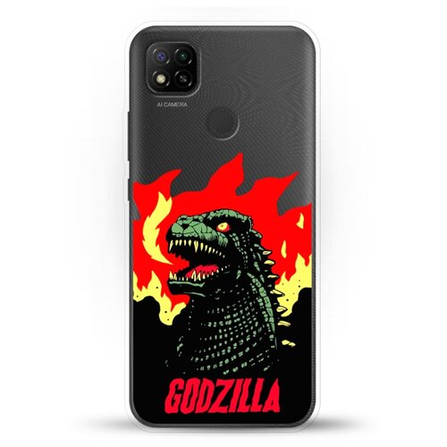 фото Силиконовый чехол годзила на xiaomi redmi 9c andy & paul