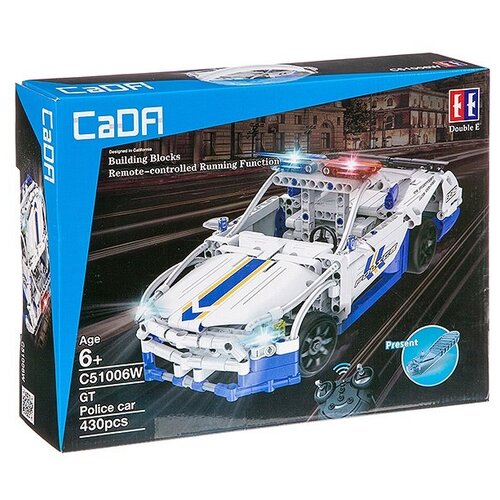 конструктор cada c61027w technic humwee h2 1380 деталей Конструктор Double Eagle CaDA Technic C51006W Полицейский круизер, 430 дет.